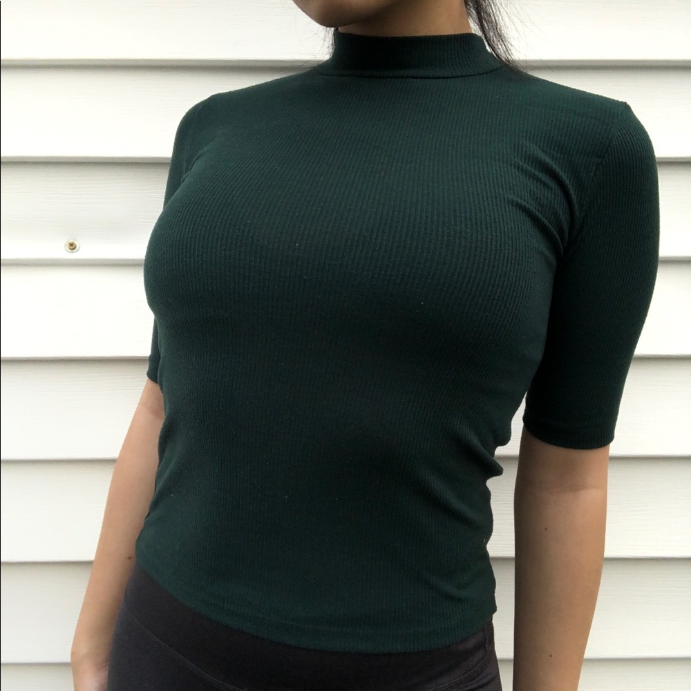 Primark Forest Green Mock Neck Top